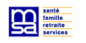 Logo de la msa, santé famille, retraite et services